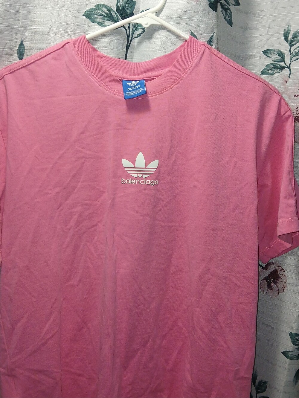Balenciaga Pink Cotton Tee with Subtle Stitching